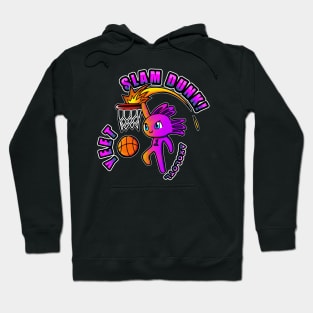 Slam Dunk Yeet Axolotl Basketball Kids Teens Sports Hoodie